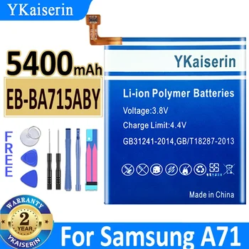 5400mAh YKaiserin baterija EB-BA715ABY Samsung Galaxy A71 SM-A7160 Phone Bateria + Track Code