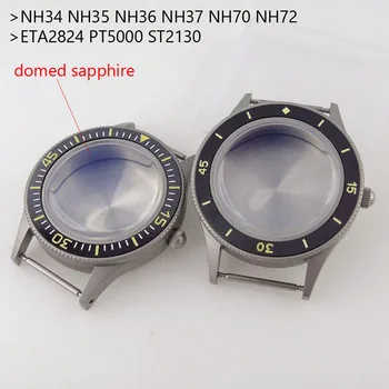Dome Sapphire 50 FATHOMS 20bar laikrodžio dėklas, skirtas NH34 NH35 NH36 NH38 NH39 NH70 NH72 ETA2824 PT5000 ST2130 nardymo dėklas laikrodžiui MOD