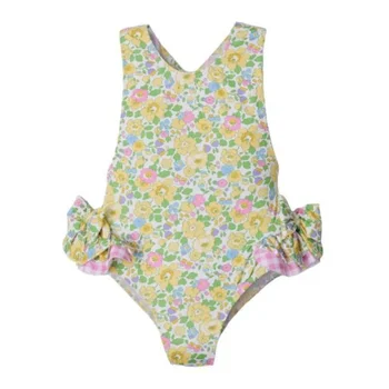 2023 Vaikų maudymosi kostiumėliai Mada Nėriniai Vientisi maudymosi kostiumėliai Puikus kremas nuo saulės Baby Girl maudymosi kostiumėliai Maudymosi kostiumėlis mergaitėms Bikiniai Mayo
