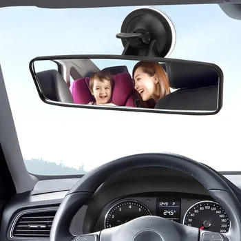 automobilio galinis veidrodis 360° sukasi vidinis galinio vaizdo veidrodis plataus kampo galinio vaizdo veidrodis reguliuojamas siurbtukas universalus