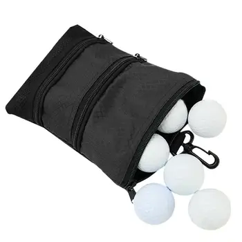 Nešiojamas golfo kamuoliuko krepšys golfo marškinėlių saugykla su karabino juosmens krepšiu mažas sportinių aksesuarų krepšys vyrams ir moterims