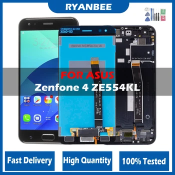 LCD skirtas ASUS Zenfone 4 ZE554KL LCD 2017 skydelio jutiklinio ekrano skaitmeninimo įrenginio komplektas su rėmeliu Zenfone 4 ZE554KL Z01KD LCD