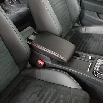 Automobilio porankių dėžutės apsaugos dangtelio odinės apdailos priedai VW Volkswagen Passat B8 sedano variantui Alltrack 2017 2018 2019
