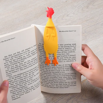 Creatives Novelty Bookmarks Screaming Chicken Butterfly Paper Reading Book Page Marker Stationery For Kids Adult Bookmark