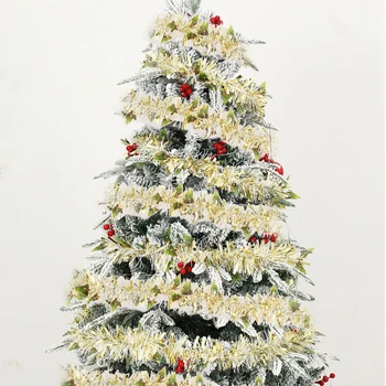 Kalėdinė folija Blizgučiai Girlianda Kalėdų eglutė Kutų juostelės papuošalai Linksmos kalėdinės dekoracijos 2023 m 