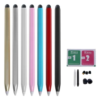 Universal 2 in 1 jutiklinio ekrano rašiklis, skirtas Samsung Tab Htc Tom-tom piešimo planšetinio kompiuterio talpos pieštukas