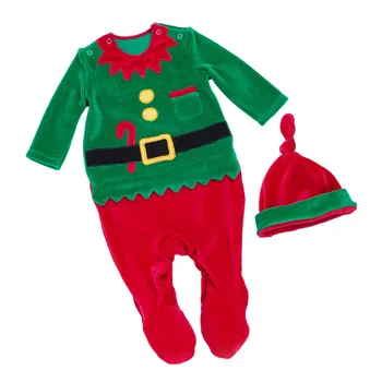 Baby Boy naujagimio drabužiai Kalėdų senelio apranga Senelio kostiumas Romper kombinezonas Mažylio pižamos kostiumas