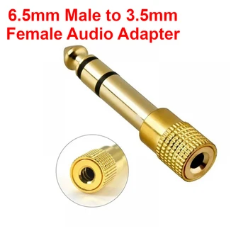 3.5mm Vyriškas iki 6.5 mm Moteriškas lizdas Stereofoninių ausinių garso adapteris Namų jungtys Mikrofonas AUX 6.3 3.5 mm Keitiklis