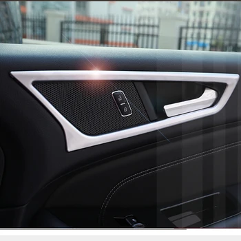 skirta Ford Edge 2015 2016 2017 Automobilio stilius ABS Chrome Car vidinės durys Dubenėlio apsauginis rėmas Dangtelio apdaila