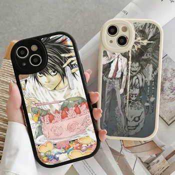 Death Note Anime telefono dėklas Kieta oda iPhone 14 13 12 Mini 11 14 Pro Max Xs X Xr 7 8 Plus Fundas