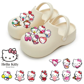 Hello Kitty Miniso Batai Aksesuarai Mielas animacinis filmas Croc Charms Mados dovanos vaikams 