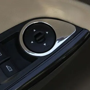 ABS automobilio pusės galinio vaizdo veidrodžio reguliavimo rankenėlės dangtelio apdailos lipdukas Ford Focus 3 Focus3 MK3 2012 - 2018 priedai