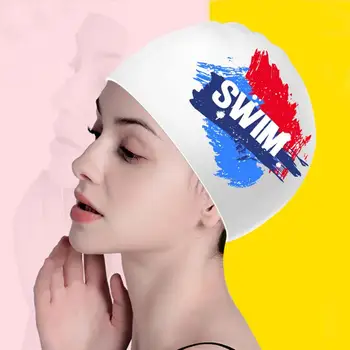 Unisex plaukimo kepurė Lanksti plaukimo kepurė neslystantis dizainas vandeniui atspari tampri plaukimo sportinė kepurė daugiafunkcinė