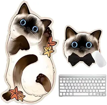Kawaii dideli gyvūnų pelės kilimėliai Didelis klaviatūros stalinis kilimėlis žaidimų pelės kilimėlis užrakinimo krašto stalo kilimėlis kompiuterio nešiojamam kompiuteriui