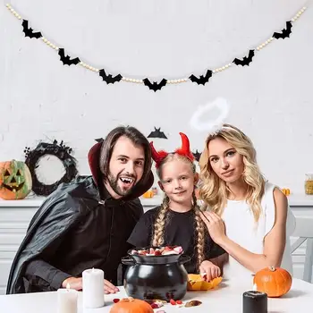 Helovino kabantis šikšnosparnio dekoravimas Daugkartinio naudojimo lengvas Helovino baisus reklaminis skydelis Helovino vaiduoklių namų rekvizito dekorui