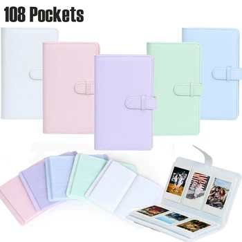 108 Kišenės Didelės talpos daiktadėžė Instax Mini nuotraukų albumo knyga Fujifilm Mini 12 11 9 8 LiPlay Link 3 colių fotopopieriaus plėvelė