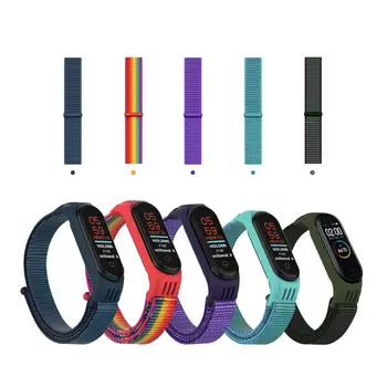 Laikrodžio dirželio keitimo apyrankė, skirta XiaomiMi Band 3 4 nailoninės sportinės laikrodžių juostos Stilingos madingos apyrankės išmaniesiems laikrodžiams