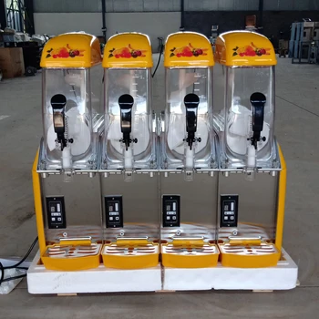 Visiškai automatinė komercinė 4 skardinių ledo mašina pramoninė šaldytų gėrimų sulčių mašina