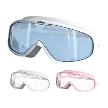 Didelis rėmas Plaukimo akiniai Reguliuojami suaugusieji Plaukimo akiniai Vyrai Moterys Profesionalios HD Akiniai nuo rūko Madingi silikoniniai akiniai