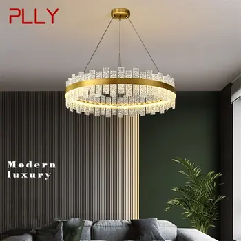 PLLY pakabinami šviestuvai Modernus auksinis prabangus žalvarinis apvalus LED šviestuvas namų dekoravimui