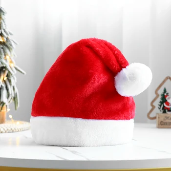 1Pc Kalėdų pliušinė skrybėlė Kalėdų senelio kepuraitė Namų vakarėlių dekoracijos vaikams Suaugusiems Baro karnavalo tiekimas Naujieji metai 2023 Navidad