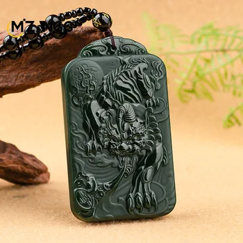 Aukštos kokybės natūralios senos medžiagos Hetian Jade Pixiu pakabukai Dominuojanti mada Vyriški karoliai Talismanas Atostogų dovana