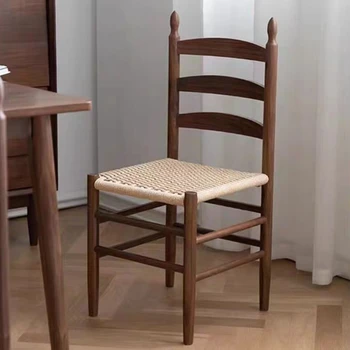 Medinės modernios valgomojo kėdės Virtuvės dizainas Šiaurės šalių funkcija Valgomojo kėdės Svetainė Balkonas Silla Comedor Namų baldai SR50DC