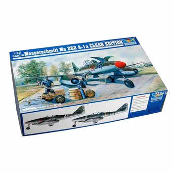 Trumpeter 02261 1/32 Messerschmitt Me 262 A-1A Clear Edition Military Collectible Plastic Assembly Model Toy Craft Konstravimo rinkinys