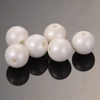 Miasol 50vnt/krepšys su skylute ABS perlų karoliukų imitacija 10/12MM apvalūs plastikiniai akrilo tarpikliai karoliukai 