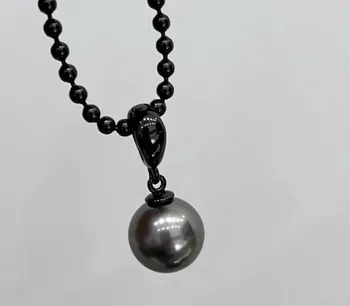 pasidaryk pats perlas Didesnis juodas pakabukas Nustatymai Furnitūros komponentai Papuošalai (Įskaitant perlus)