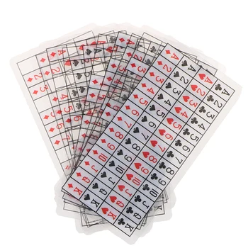 1set Perspective Cards Set Magic Tricks Missing Think Telepatija iš arti Magiškas rekvizitas