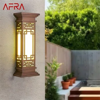 AFRA lauko šviesos LED kinų stiliaus sieniniai šviestuvai Šviestuvas atsparus vandeniui namų balkonui Klasikinis