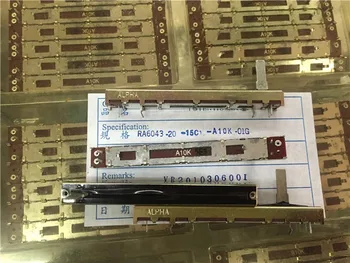 Taiwan Alpha Ra6043-20-15c 7,5 cm tiesus slydimas vieno potenciometro A10K rankena 15MM ilgio