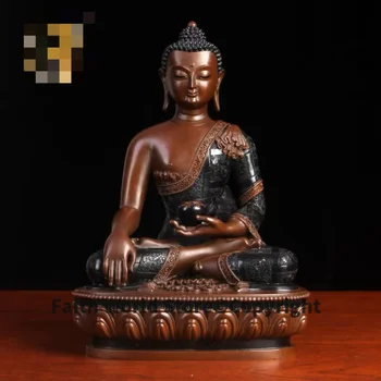 GERAS Tibetas Nepalas Aukštos klasės Išskirtinis Šakjamuni Budos statula dievai varinė Budos statula PRADŽIA Šeima Palaimink saugumą sveikas