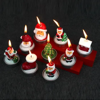 Kalėdinės žvakės Kalėdų senio žvakių vakarėlis Vestuvių šventė Dekoravimas 3VNT