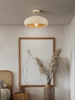 Modernus LED pakabinamas šviestuvas su minimalistiniu Wabi Sabi valgomajam miegamasis, virtuvė, svetainė ir rūbinė Namų dekoras