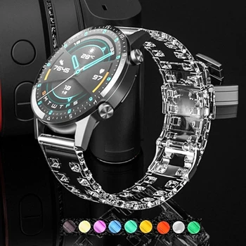 20 22 mm skaidrus silikoninis dirželis, skirtas Samsung Gear S2 S3 Classic Sport Smart Watch apyrankė, skirta Huawei Watch 2, skirta Amazfit Bip