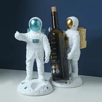 Modern Creative Desktop Weinregale Naujas dervos astronautų stalo vyno vitrinos ornamentas