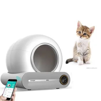 Smart automatiniai kačių kraiko dėžutės priedai ELS naminių gyvūnėlių automatinė kačių kraiko dėžutė su automatiniu kvapo pašalinimu