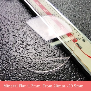 Watch Crystal Round Flat Flat Mineral Glass Crystal 1.2mm storio nuo 20 ~ 29.5mm