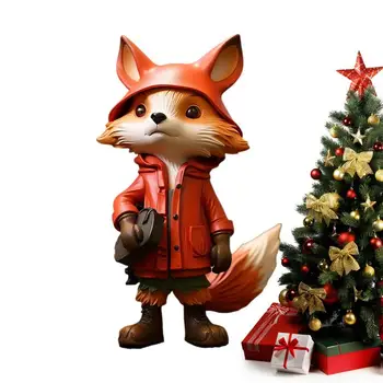 Fox raktų pakabukas Žavesio dėžutė Akrilas 2D lapės piniginė Žavesys Lapė Teminis vakarėlis Palankiai vertina gyvūnų raktų pakabuko dovaną šeimos draugams Vaikams