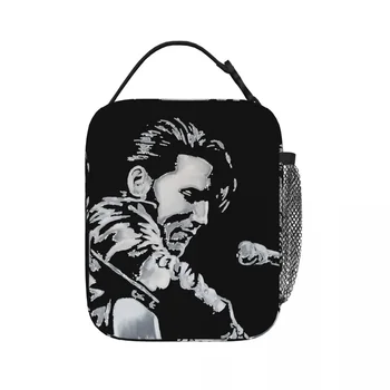 Elvis Presley - Karalius grįžta Izoliuoti pietų krepšiai Nešiojami iškylų krepšiai Terminė priešpiečių dėžutė Pietūs Tote moteriai Darbo vaikų mokykla