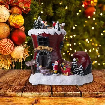 Kalėdinis ornamentas Darbastalio meno kūrinys Besisukantis bagažinės namas Muzikinė dėžutė Naktinė šviesa restoranui Apartamentai Kavinė Svetainės dovana