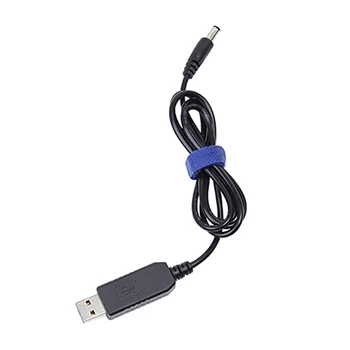 USB į DC konvertuojamas kabelis 5V į 9V įtampos pakopinis kabelis 5.5x2.1mm DC Male 1M Naujas