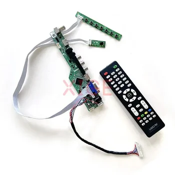 LCD valdiklio plokštė tinka HSD100IFW1 HSD100IFW2 1024 * 600 analoginis TV signalas LVDS 30 kontaktų VGA + HDMI + AV + USB monitoriaus skydelis 