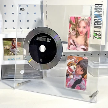 Akrilinis nuotraukų rėmelis Kpop fotokortelės laikiklis CD paveikslų interjero rėmas Idol kortelės ekranas stovas Kpop kambario dekoravimas Kpop 인테리어액자