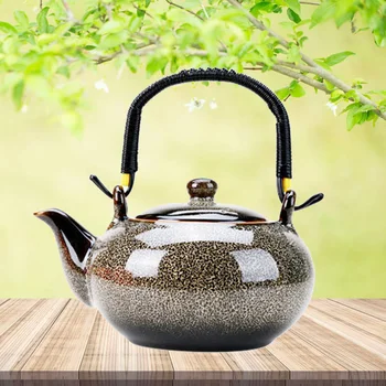 700ML Keraminis arbatinukas Namų rankena Puodas Arbatos kambario aksesuarai Krosnis Keisti arbatos puodą Arbatos virimas puodelyje Grožio sveikatos arbatos rinkinys