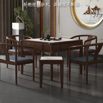 Mute Intelligent Mahjong Machine Automatic Chinese Furniture Dining Table Dual-Use Mahjong Table