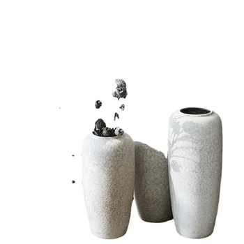 Estetinė kinų keramikos vaza prabangi šiaurietiška Ikebana hidroponika Didžioji vazos grindų dekoracija
