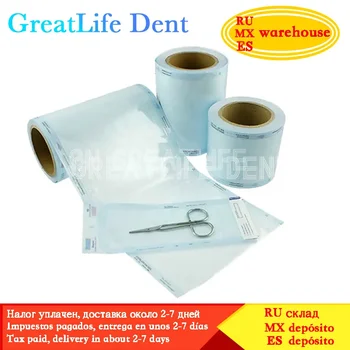 GreatLife Dent 6 dydžiai vienkartinės tatuiruotės dantų dezinfekavimo ritininis sandarinimo aparatas sterilizavimo maišeliai sandarūs maišeliai